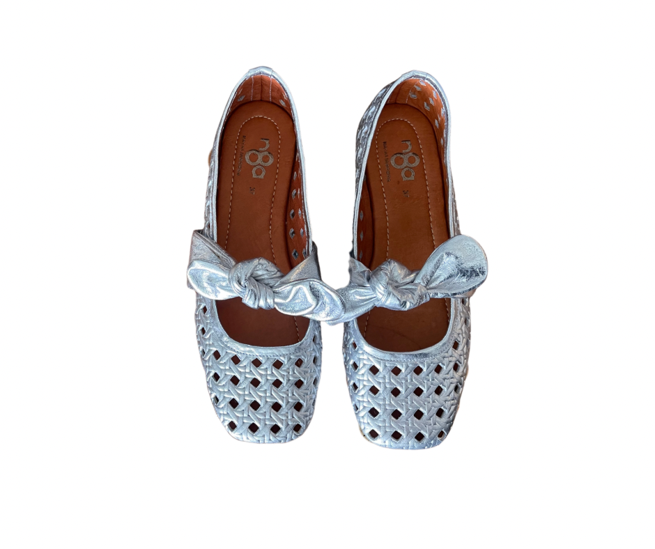 Perforated Leather Flats Handmade Colombian Design.